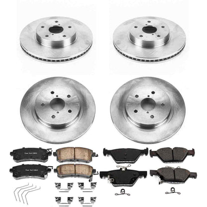 PowerStop Power Stop 15-18 Subaru Legacy Front & Rear Autospecialty Brake Kit KOE7357