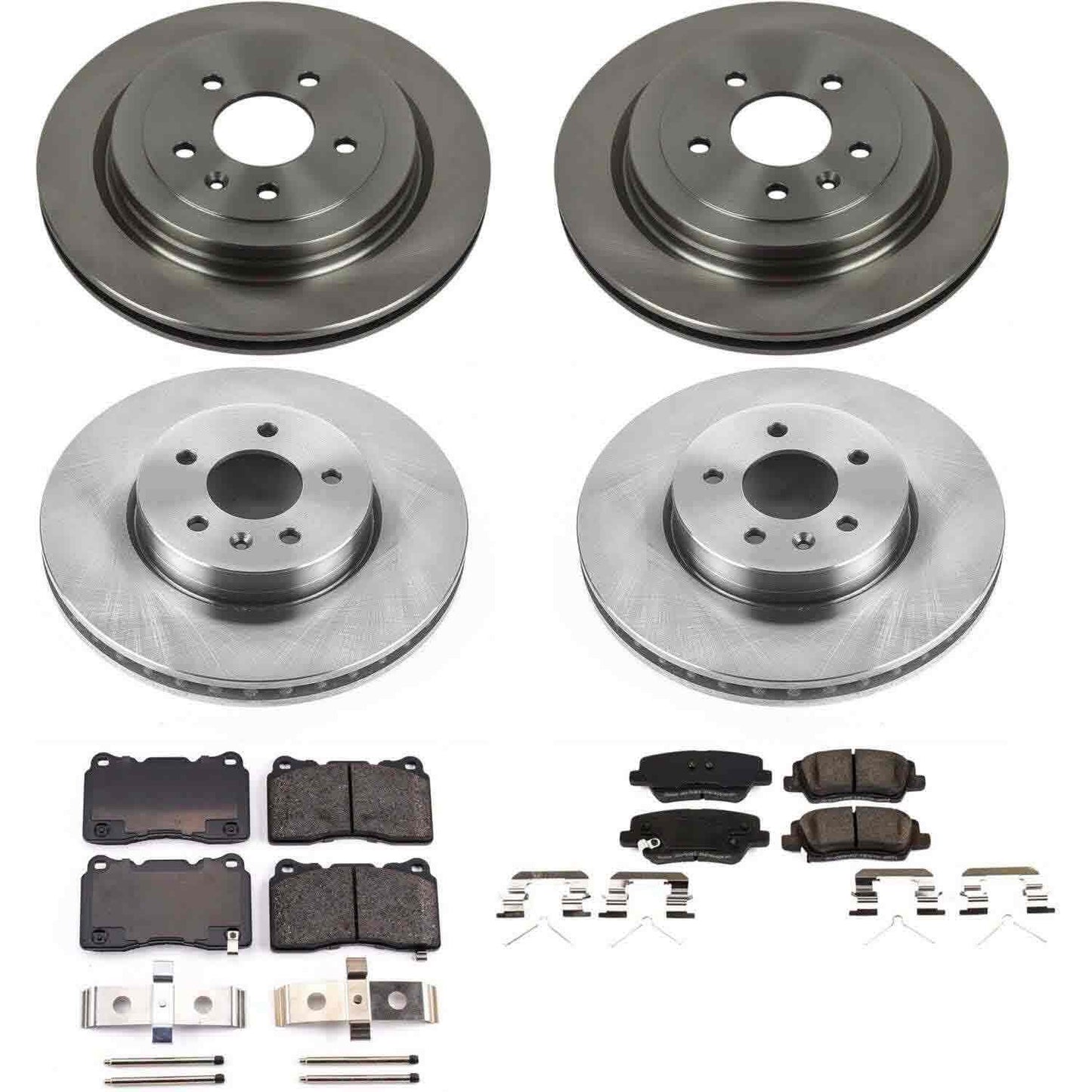 PowerStop Power Stop 16-18 Cadillac ATS Front & Rear Autospecialty Brake Kit KOE7403