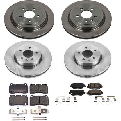 PowerStop Power Stop 16-18 Cadillac ATS Front & Rear Autospecialty Brake Kit KOE7403