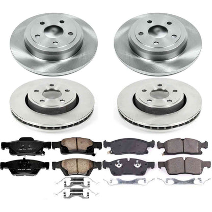 PowerStop Power Stop 17-19 Jeep Grand Cherokee Front & Rear Autospecialty Brake Kit KOE7413