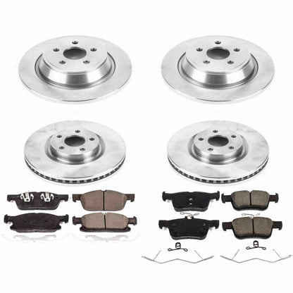 PowerStop Power Stop 17-18 Lincoln Continental Front & Rear Autospecialty Brake Kit KOE7419