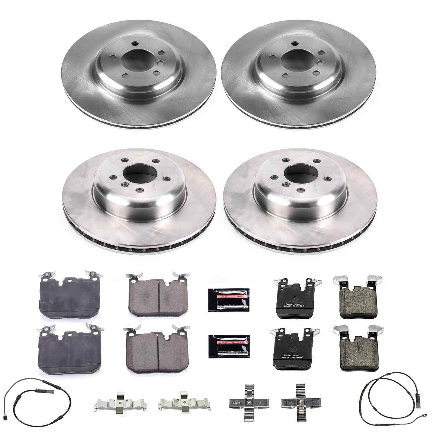 PowerStop Power Stop 12-15 BMW 335i Front & Rear Autospecialty Brake Kit KOE7436