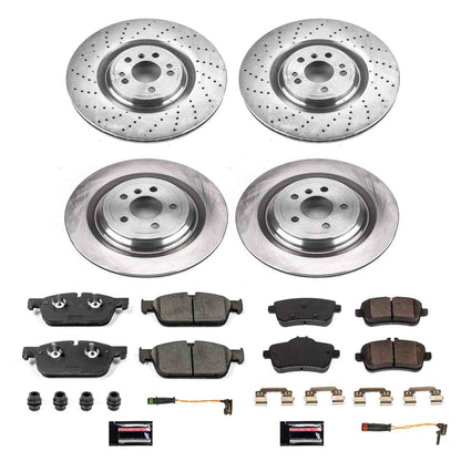 PowerStop Power Stop 2017 Mercedes-Benz GLS450 Front & Rear Autospecialty Brake Kit KOE7443