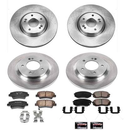 PowerStop Power Stop 17-19 Hyundai Sonata Front & Rear Autospecialty Brake Kit KOE7511