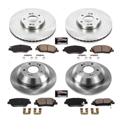 PowerStop Power Stop 17-18 Hyundai Santa Fe Front & Rear Autospecialty Brake Kit KOE7514