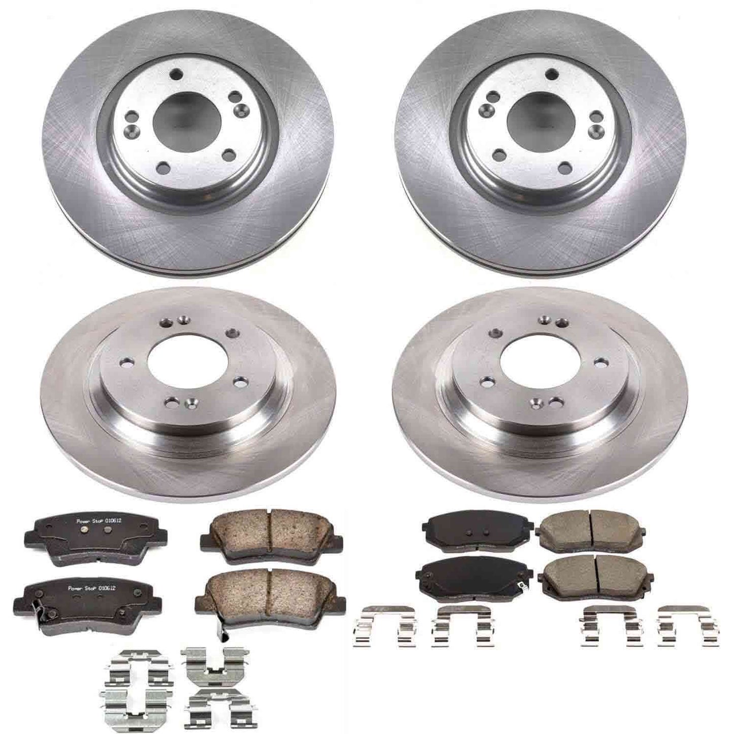 PowerStop Power Stop 17-19 Hyundai Sonata Front & Rear Autospecialty Brake Kit KOE7523