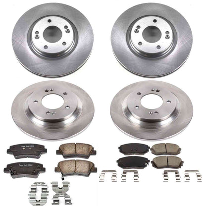 PowerStop Power Stop 17-19 Hyundai Sonata Front & Rear Autospecialty Brake Kit KOE7523