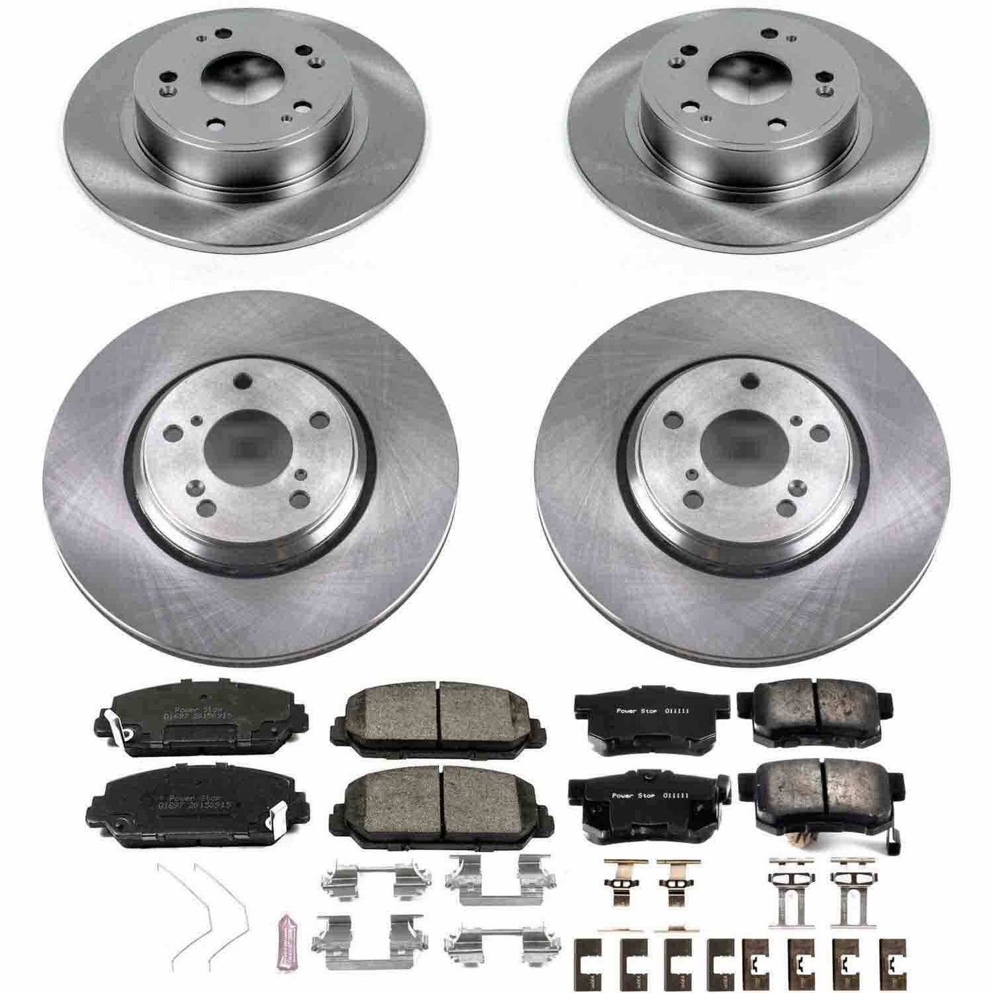 PowerStop Power Stop 17-18 Acura ILX Front & Rear Autospecialty Brake Kit KOE7529