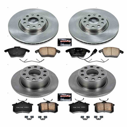 PowerStop Power Stop 2013 Audi A3 Front & Rear Autospecialty Brake Kit KOE7530