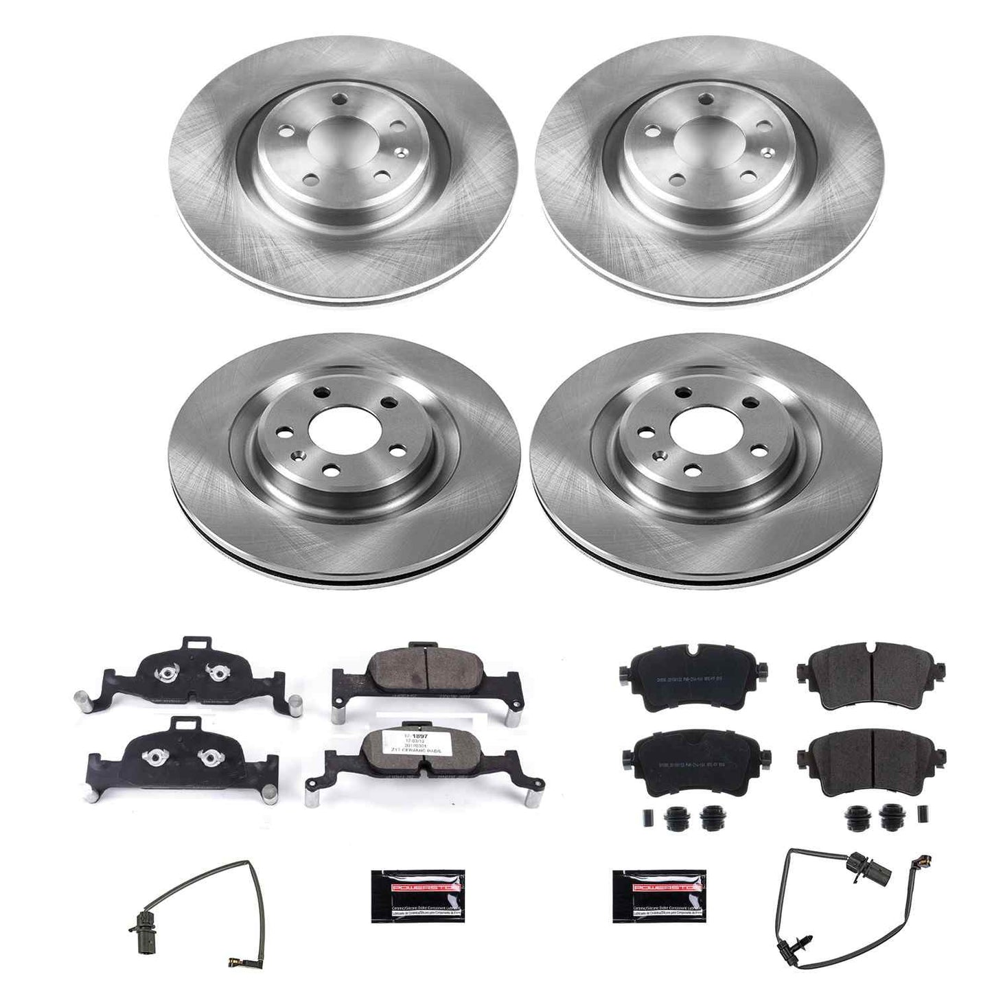PowerStop Power Stop 17-18 Audi A4 Front & Rear Autospecialty Brake Kit KOE7531