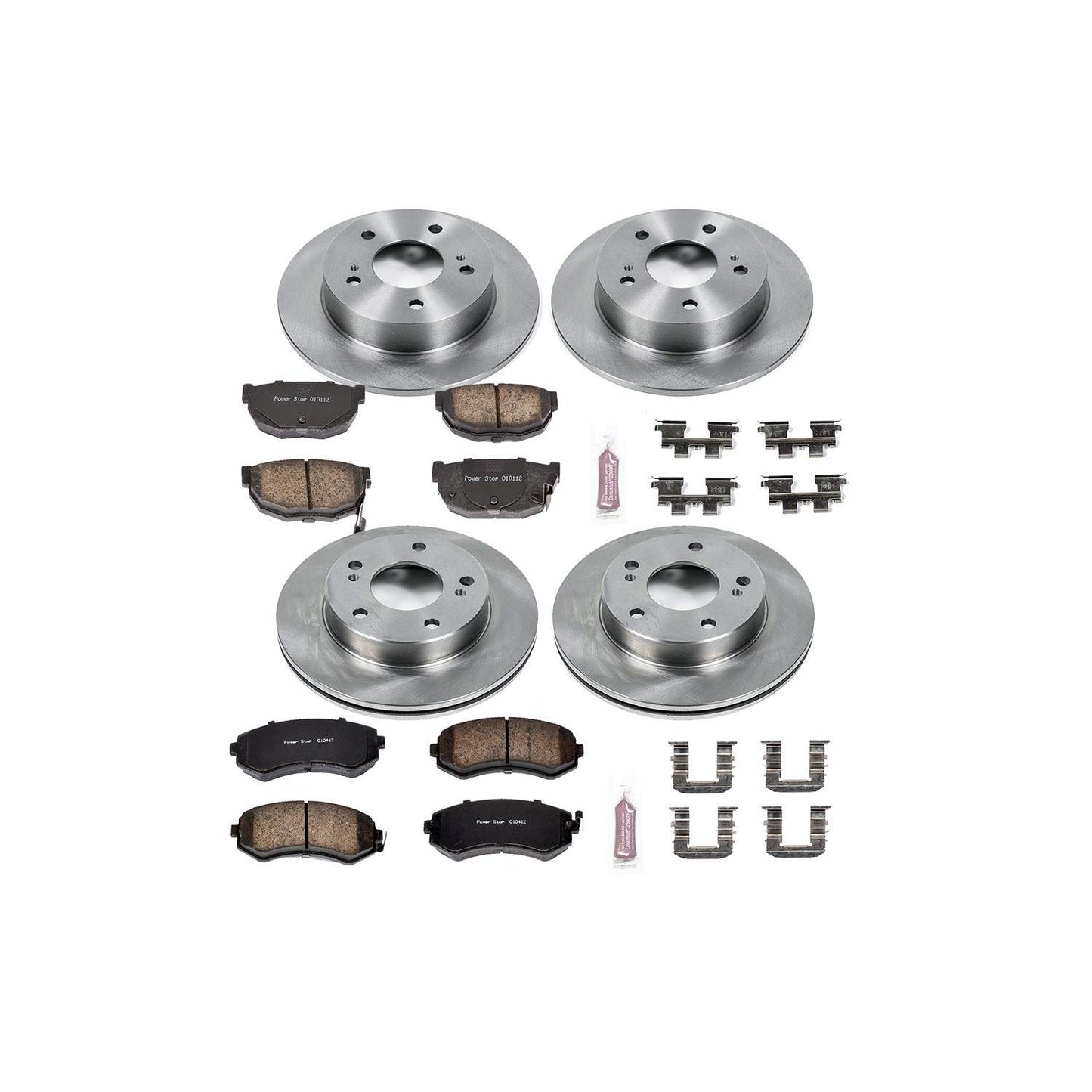 PowerStop Power Stop 94-96 Nissan 240SX Front & Rear Autospecialty Brake Kit KOE755