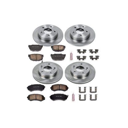 PowerStop Power Stop 94-96 Nissan 240SX Front & Rear Autospecialty Brake Kit KOE755