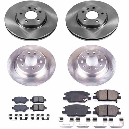 PowerStop Power Stop 18-19 Buick LaCrosse Front & Rear Autospecialty Brake Kit KOE7566