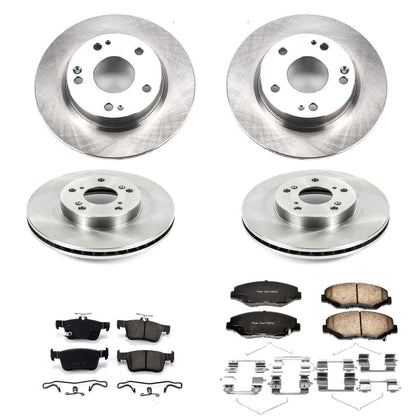 PowerStop Power Stop 16-19 Honda Civic Front & Rear Autospecialty Brake Kit KOE7574