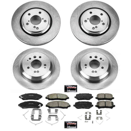 PowerStop Power Stop 16-19 Honda Pilot Front & Rear Autospecialty Brake Kit KOE7576