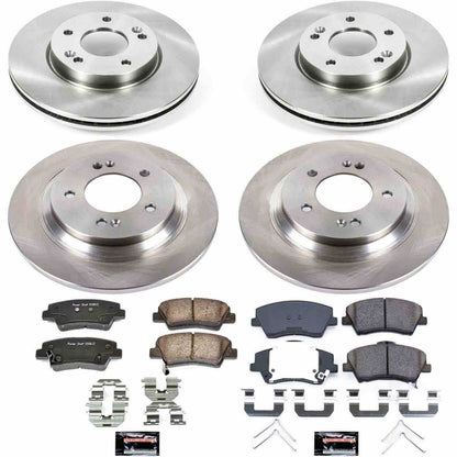 PowerStop Power Stop 18-19 Hyundai Elantra GT Front & Rear Autospecialty Brake Kit KOE7580