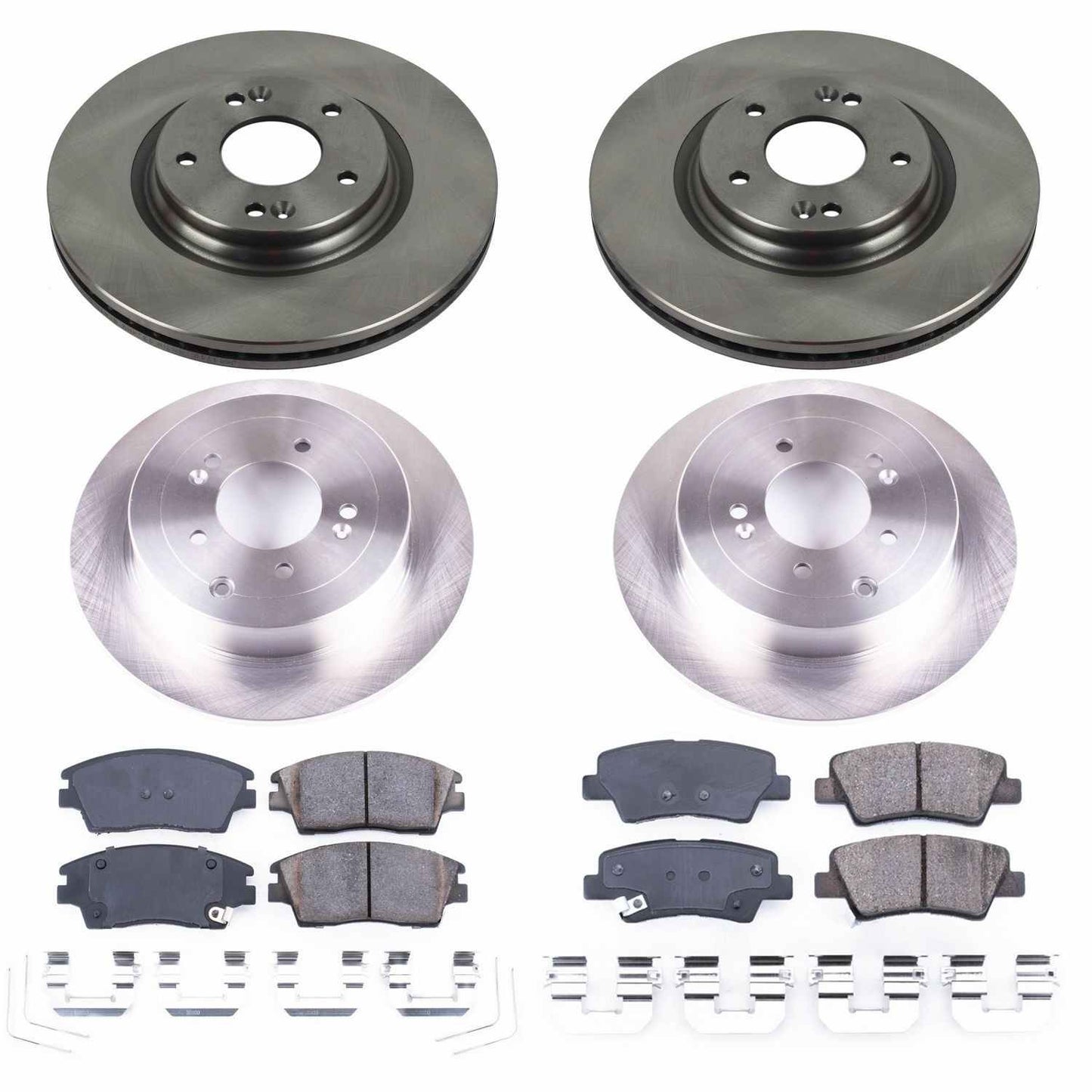 PowerStop Power Stop 16-18 Hyundai Tucson Front & Rear Autospecialty Brake Kit KOE7581