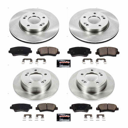 PowerStop Power Stop 16-17 Hyundai Veloster Front & Rear Autospecialty Brake Kit KOE7582
