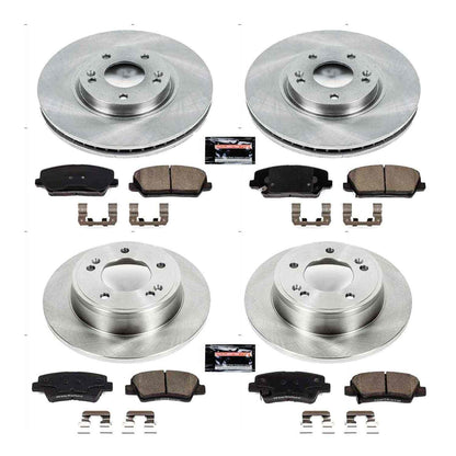 PowerStop Power Stop 16-17 Hyundai Veloster Front & Rear Autospecialty Brake Kit KOE7583