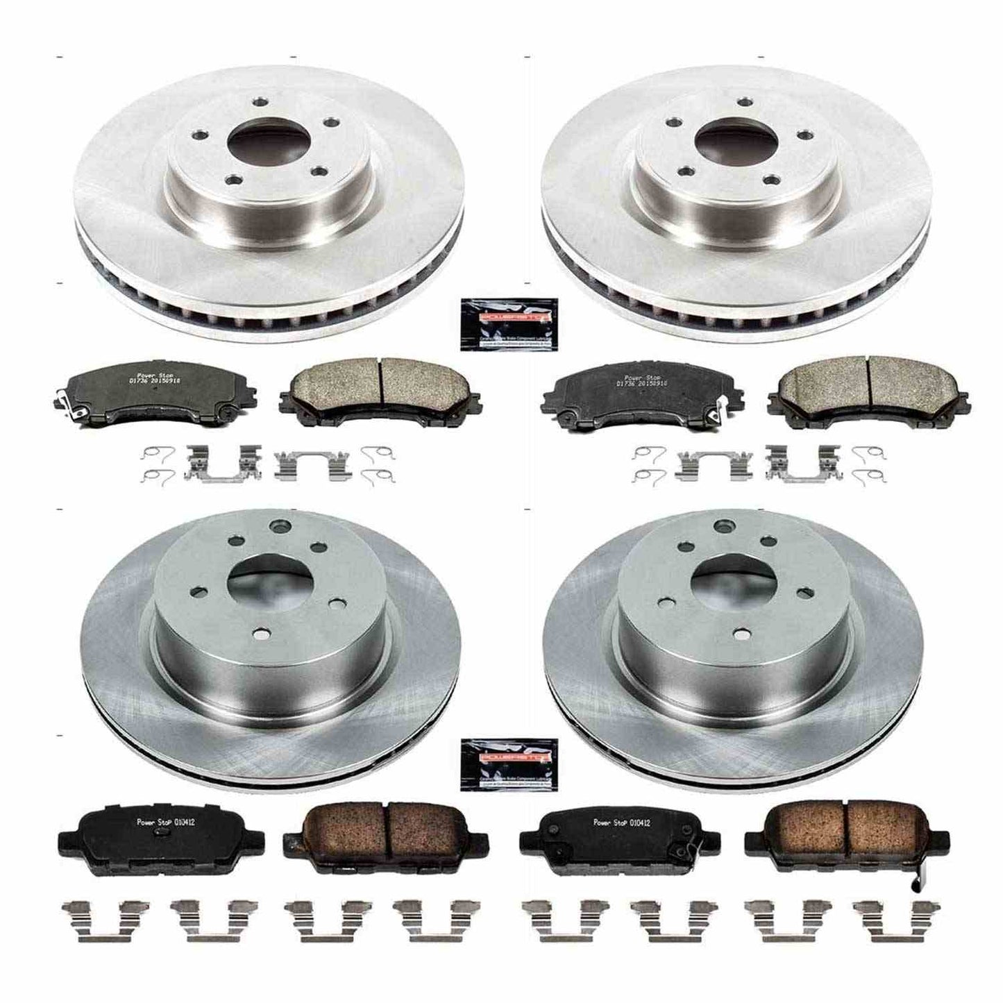 PowerStop Power Stop 16-17 Infiniti QX50 Front & Rear Autospecialty Brake Kit KOE7584