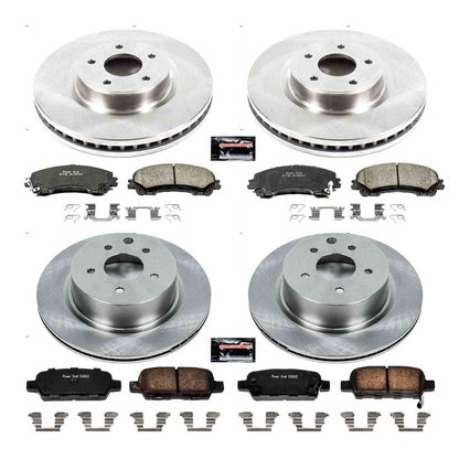 PowerStop Power Stop 16-17 Infiniti QX50 Front & Rear Autospecialty Brake Kit KOE7584