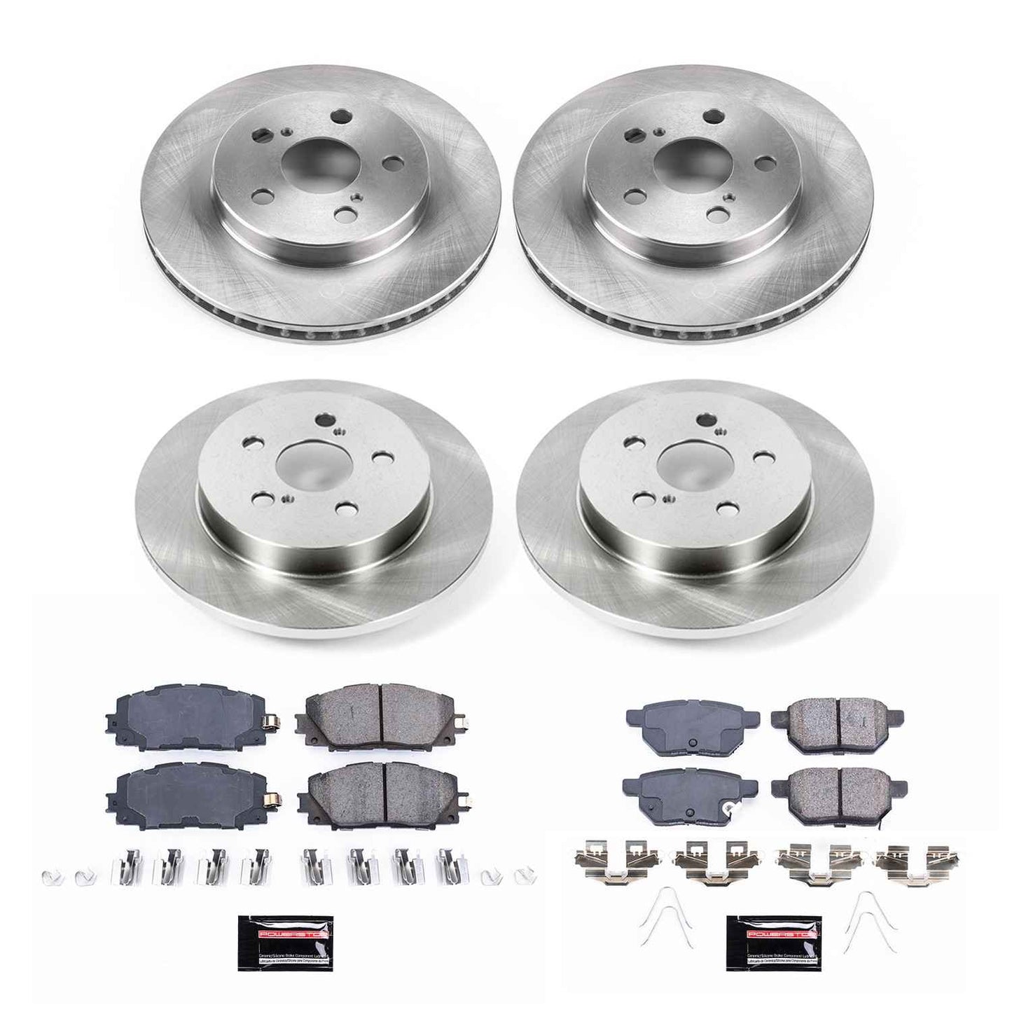 PowerStop Power Stop 16-18 Toyota Prius Front & Rear Autospecialty Brake Kit KOE7632