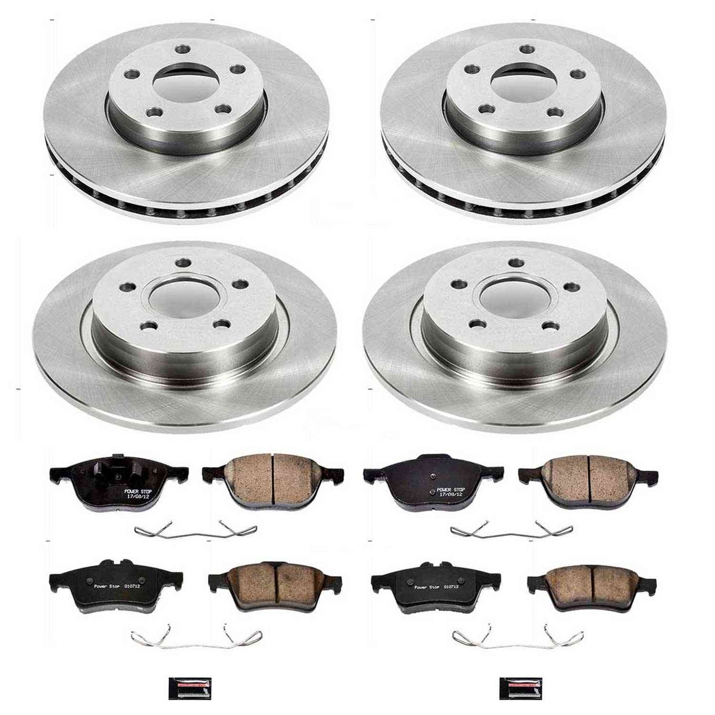 PowerStop Power Stop 12-13 Volvo C30 Front & Rear Autospecialty Brake Kit KOE7635