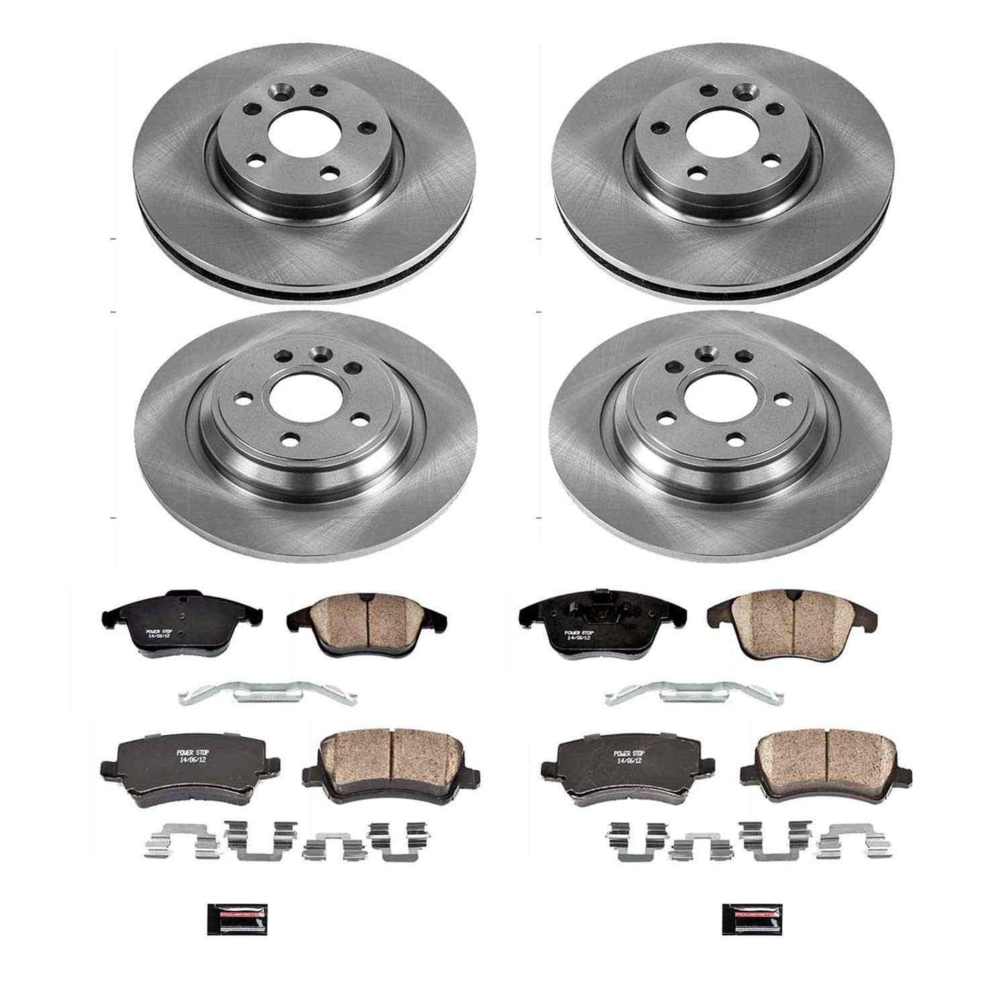 PowerStop Power Stop 15-18 Volvo S60 Front & Rear Autospecialty Brake Kit KOE7636