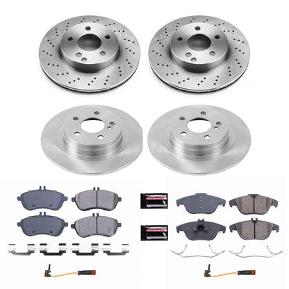 PowerStop Power Stop 2015 Mercedes-Benz C250 Front & Rear Autospecialty Brake Kit KOE7759