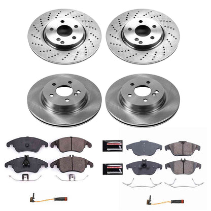 PowerStop Power Stop 2014 Mercedes-Benz C300 Front & Rear Autospecialty Brake Kit KOE7760