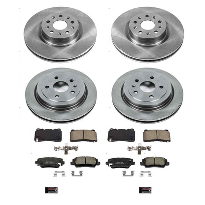 PowerStop Power Stop 14-18 Cadillac CTS Front & Rear Autospecialty Brake Kit KOE7817