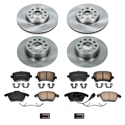 PowerStop Power Stop 2010 Volkswagen Golf Front & Rear Autospecialty Brake Kit KOE7837