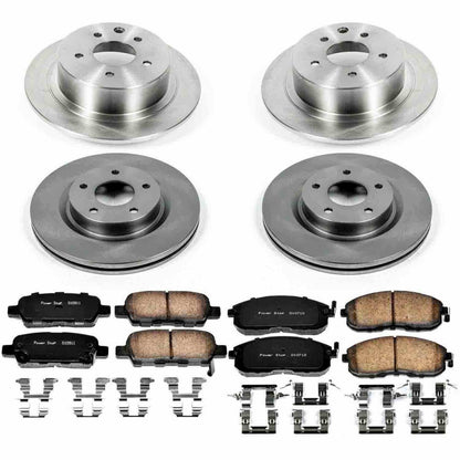 PowerStop Power Stop 07-10 Nissan Altima Front & Rear Autospecialty Brake Kit KOE7865