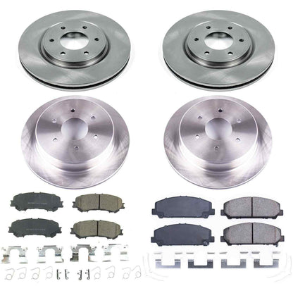 PowerStop Power Stop 17-18 Nissan Titan Front & Rear Autospecialty Brake Kit KOE7866