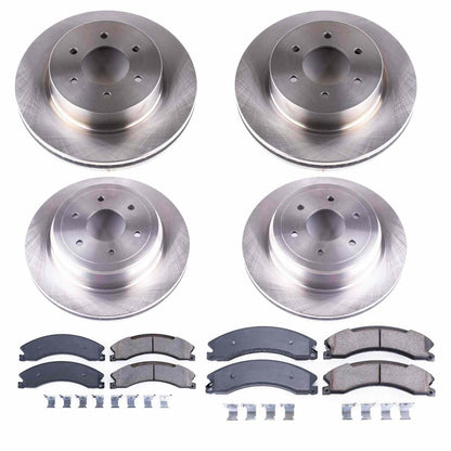 PowerStop Power Stop 16-18 Nissan Titan XD Front & Rear Autospecialty Brake Kit KOE7876