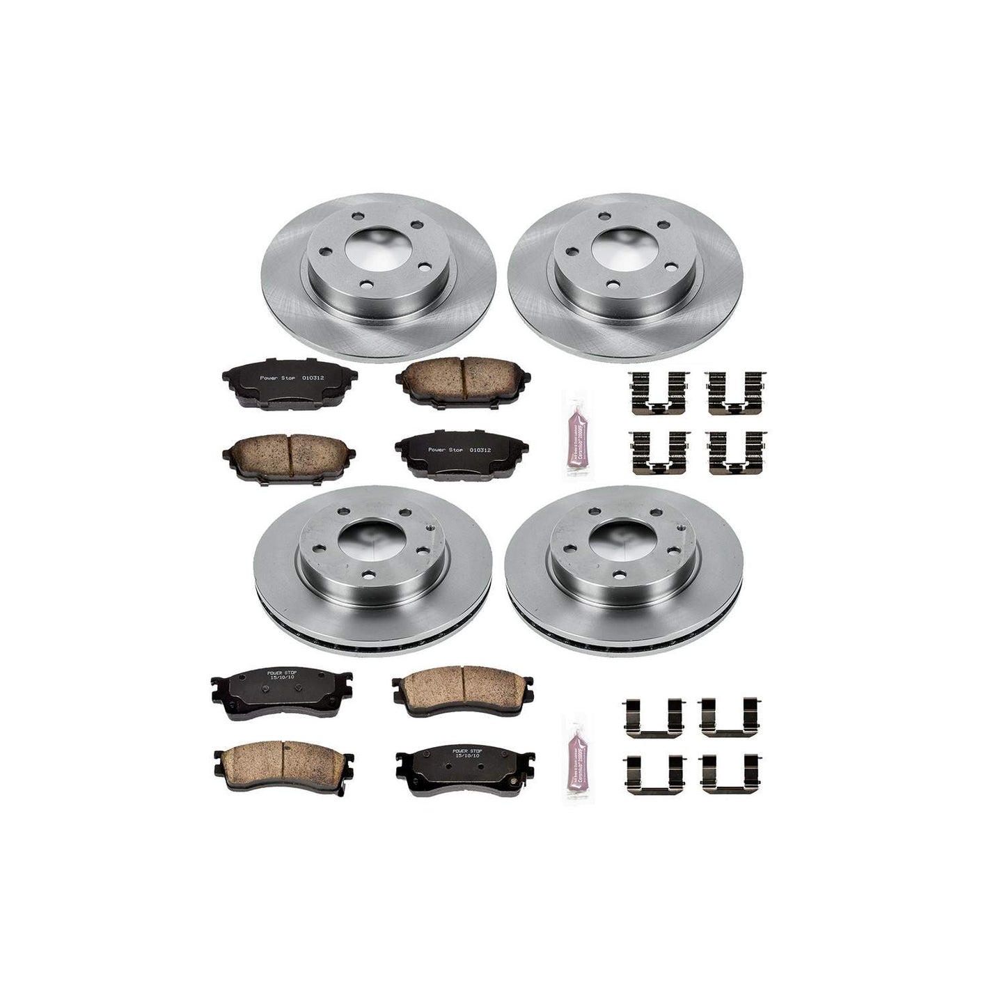 PowerStop Power Stop 01-03 Mazda Protege Front & Rear Autospecialty Brake Kit KOE789
