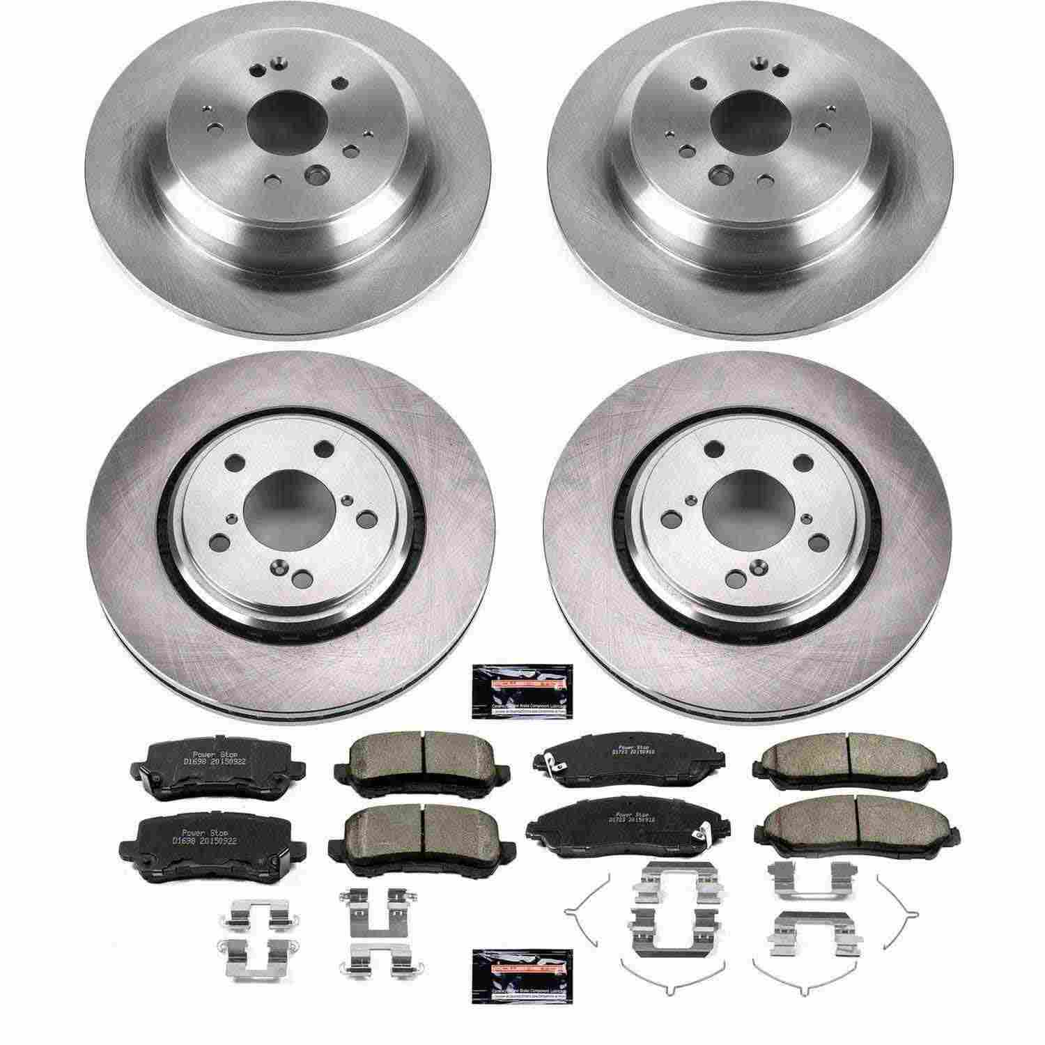 Power Stop 17-19 Acura MDX Front & Rear Autospecialty Brake Kit KOE7922