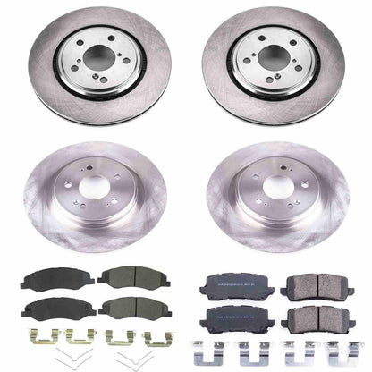 PowerStop Power Stop 18-19 Honda Odyssey Front & Rear Autospecialty Brake Kit KOE7923