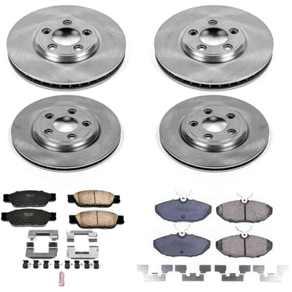PowerStop Power Stop 00-06 Lincoln LS Front & Rear Autospecialty Brake Kit KOE7937