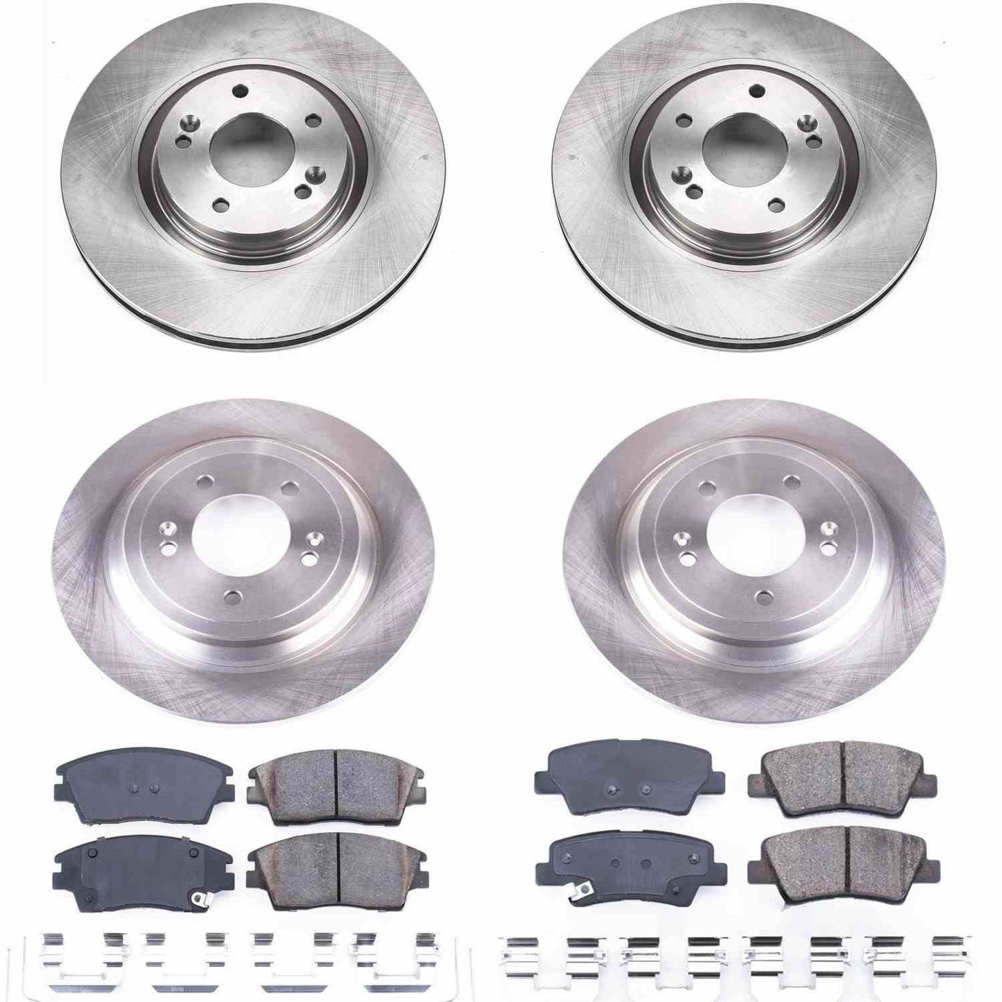 PowerStop Power Stop 17-18 Kia Sportage Front & Rear Autospecialty Brake Kit KOE8003