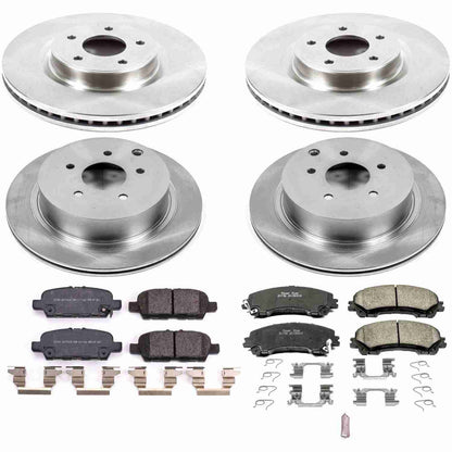 PowerStop Power Stop 18-19 Infiniti Q50 Front & Rear Autospecialty Brake Kit KOE8006