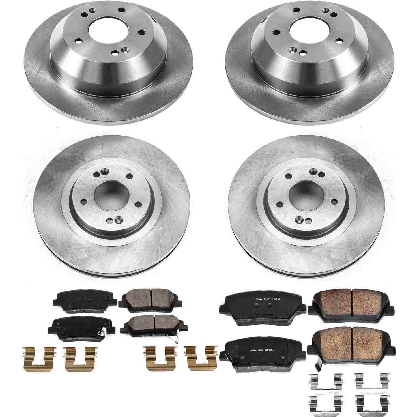 PowerStop Power Stop 13-18 Hyundai Santa Fe Sport Front & Rear Autospecialty Brake Kit KOE8009