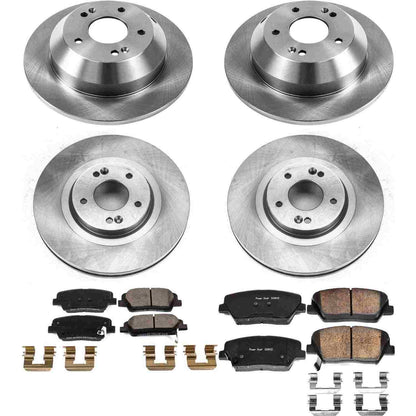 PowerStop Power Stop 13-18 Hyundai Santa Fe Sport Front & Rear Autospecialty Brake Kit KOE8009