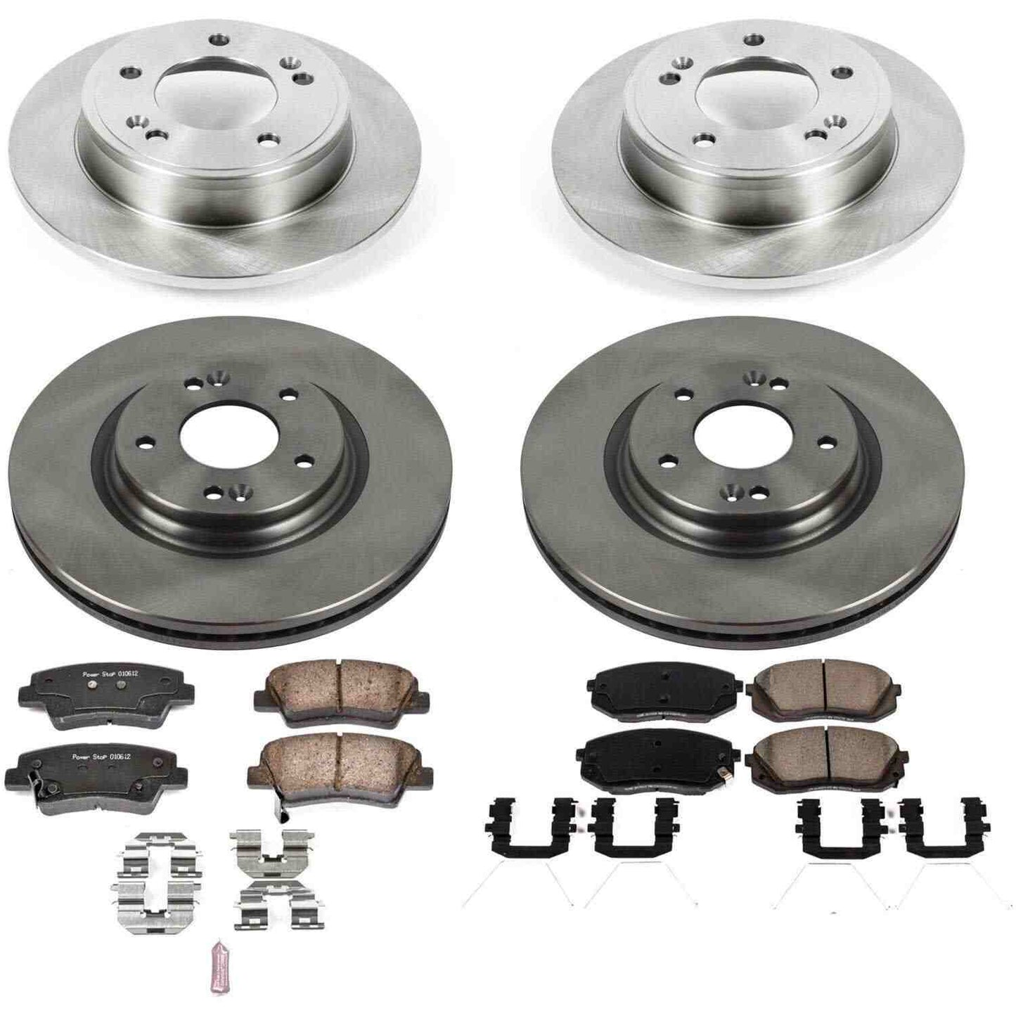 PowerStop Power Stop 17-19 Kia Soul Front & Rear Autospecialty Brake Kit KOE8012