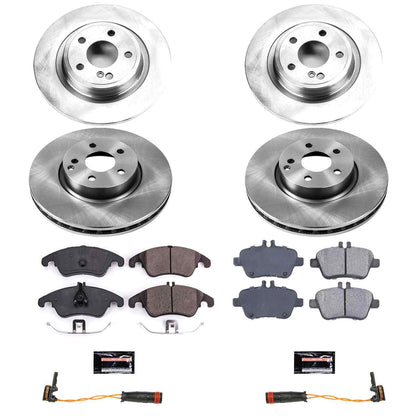 PowerStop Power Stop 2018 Mercedes-Benz SLC300 Front & Rear Autospecialty Brake Kit KOE8056