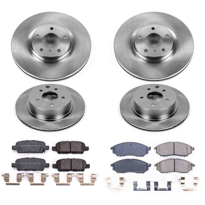 PowerStop Power Stop 18-19 Nissan 370Z Front & Rear Autospecialty Brake Kit KOE8060