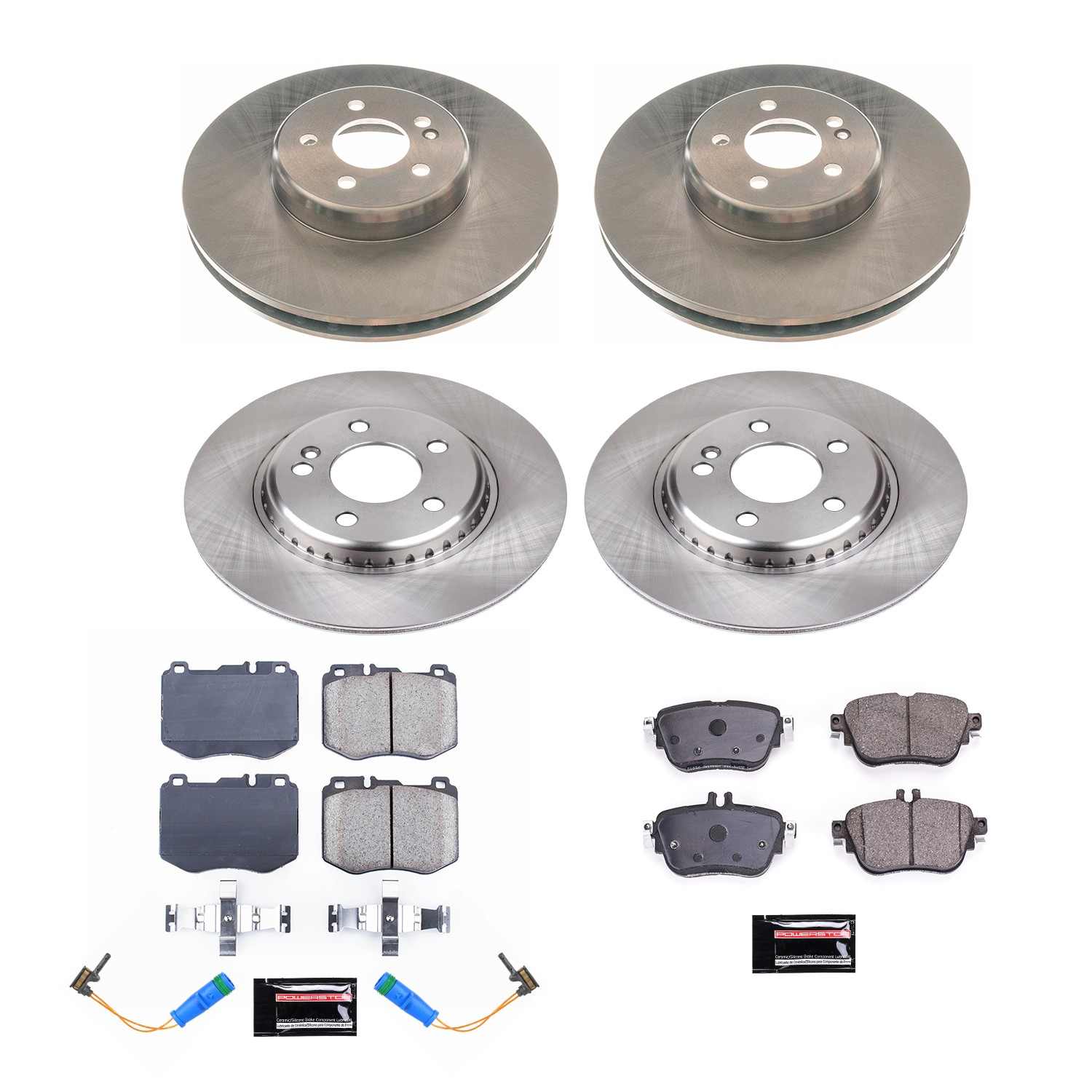 Power Stop 2017 Mercedes-Benz E300 Front & Rear Autospecialty Brake Kit KOE8072