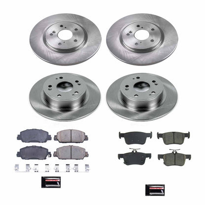 PowerStop Power Stop 18-19 Honda Accord Front & Rear Autospecialty Brake Kit KOE8166