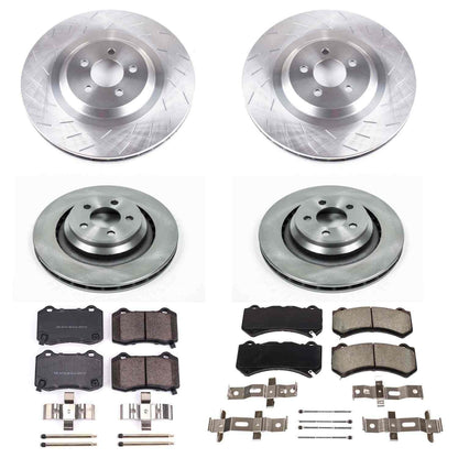 PowerStop Power Stop 15-19 Dodge Challenger Front & Rear Autospecialty Brake Kit KOE8170