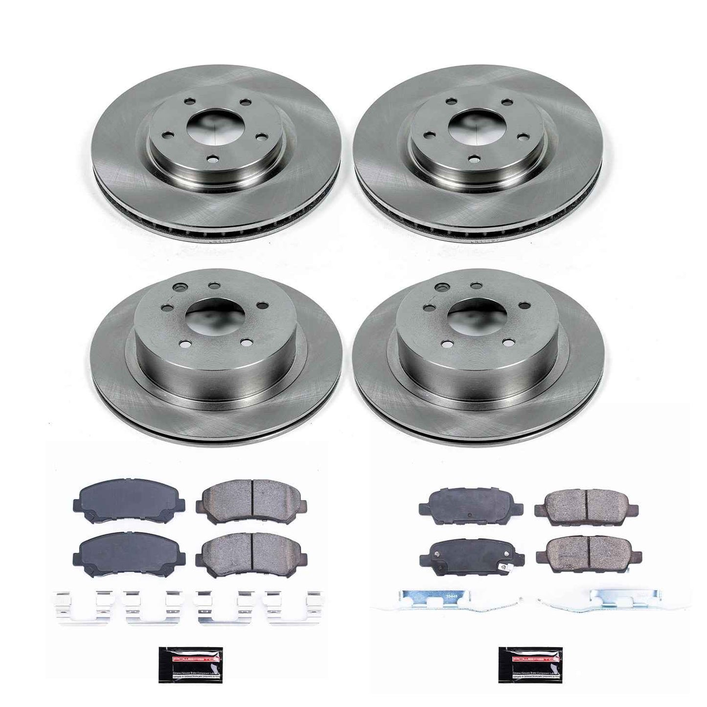 PowerStop Power Stop 08-14 Nissan Rogue Front & Rear Autospecialty Brake Kit KOE8268